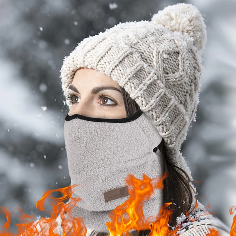 

Women Fleece Neck Warmer Winter Neck Buff Windproof Tube Scarf for Men Bandana Mask Soft Half Face Cover SKi Snowboard Gaiter