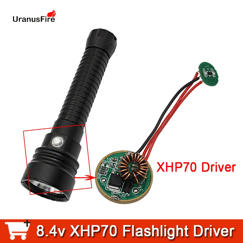 Светодиодный драйвер XHP70 XHP70.2, 8,4 в, режим плавного затемнения, 1-4 а, фонарик для дайвинга, драйвер питания для xhp70, фонарик для дайвинга