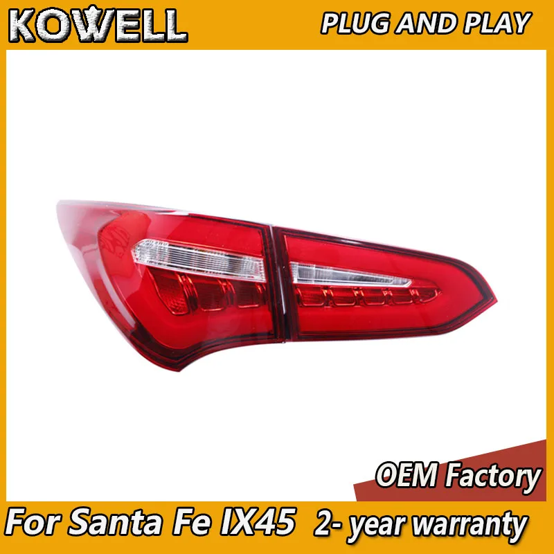 

Car Styling for Hyundai Santa FE Tail Lights 2013 IX45 Tail Lamp Santa FE Rear Lights DRL+Turn Signal+Brake+Reverse Accessories