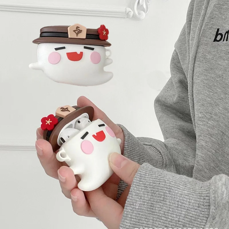 

Anime 3D Genshin Impact Bluetooth Earphone Case for Airpods 1 2 3 Pro Silicone Headphone Protective Soft Cover Toys Gifts