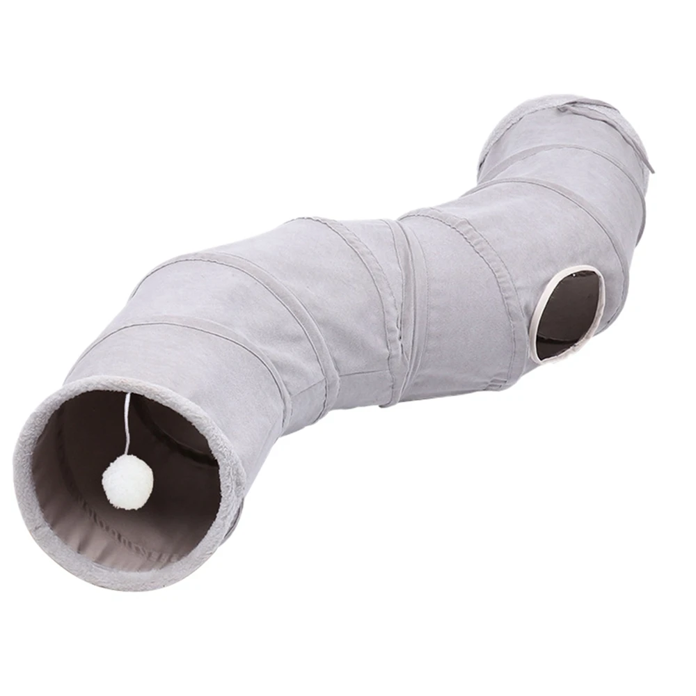

Cat Tunnel Toy Cat Toys Cat Tube Tunnel Large Collapsible Interactive Cat Toys Peek Hole Crinkle Cat Tunnel Tube for Indoor Cat
