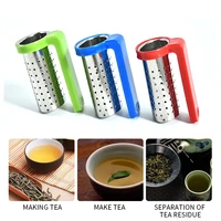 steel tea infuser mini loose leaf tea strainer herbal spice filter drinkware tea accessory with handle hanger