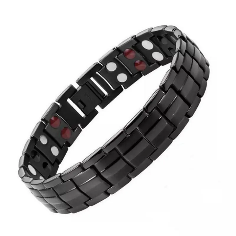 

4 in1 Weight Loss Men's Bracelet Energy Magnets Slimming BangleTwisted Magnetic Therapy Healthcare Jewelry Wholesale