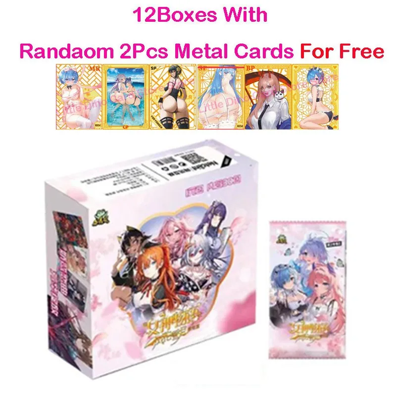 12/24/48 коробок оптовая цена новая коллекция истории богини карточка 1m10 с бесплатной металлической карточкой купальник бикини бустер коробка Doujin игрушки