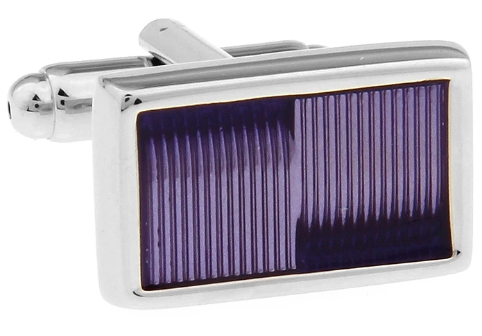 Мужские подарочные фиолетовые запонки оптом и в розницу фиолетовый цвет медный