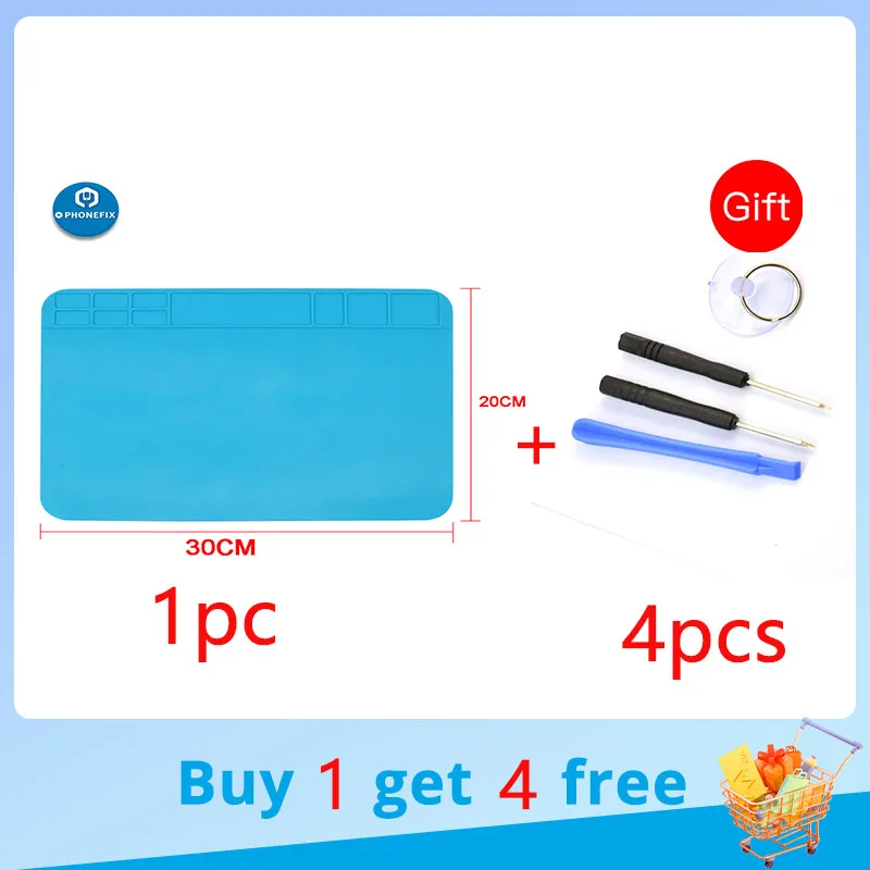 

Repair Pad Insulation Heat-Resistant Soldering Station Silicon Soldering Mat Work Pad Desk Platform For BGA Soldering Station