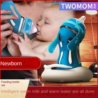 mother rabbit imitation breast milk newborn baby glass bottle temperature protective cover