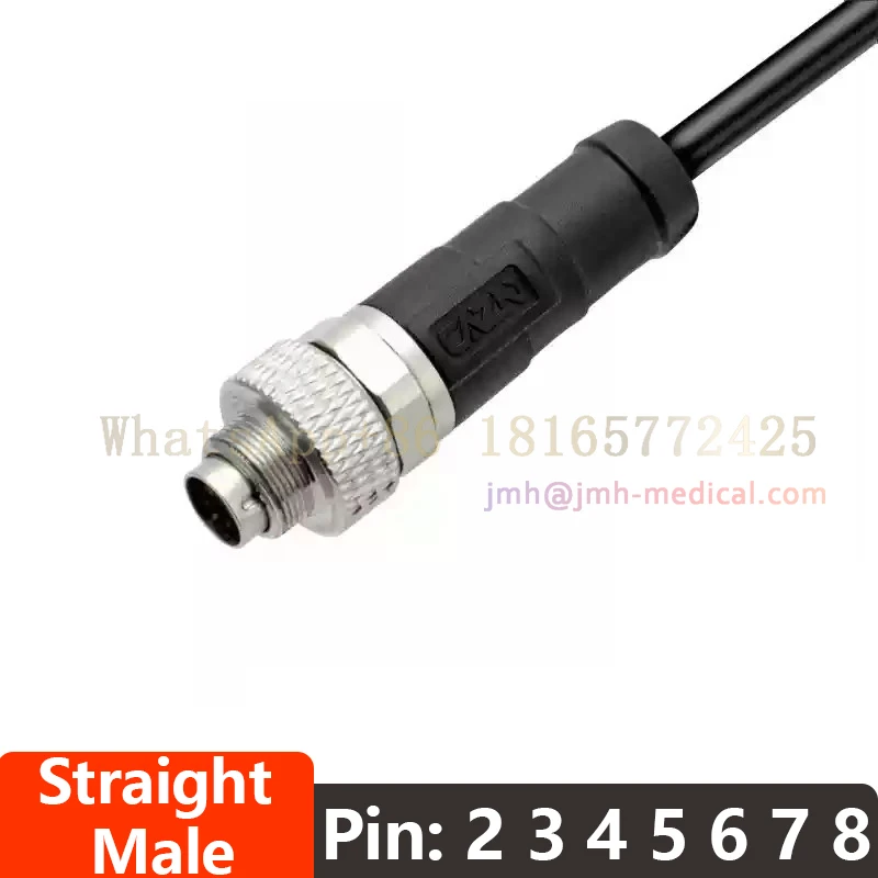 

Авиационная вилка M9, литой под давлением, прямой колено, IP67, водонепроницаемый разъем с кабелем