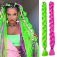 synthetic 41inch jumbo braiding hair 165gpiece heat fiber braid pure color 100cm super long jumbo braid hair extensions for kid
