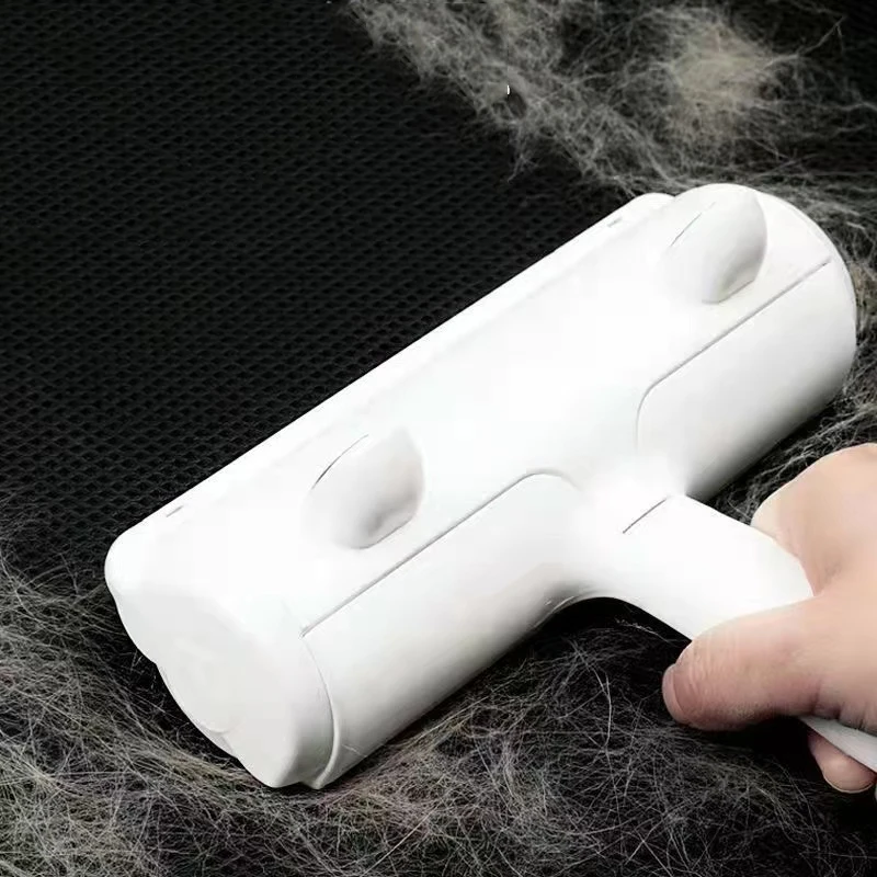 

Cat Dog Hair Remover Roller 2-Way Removing Dog Cat Hair From forniture Self-cleaning Lint Pet Hair Remover One Hand Operat