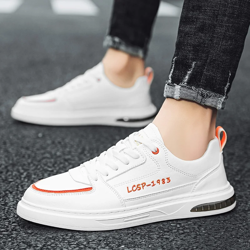 

Кроссовки мужские на плоской подошве, сплит-кожа, Нескользящие, Повседневная Уличная обувь для молодежи, роскошные брендовые