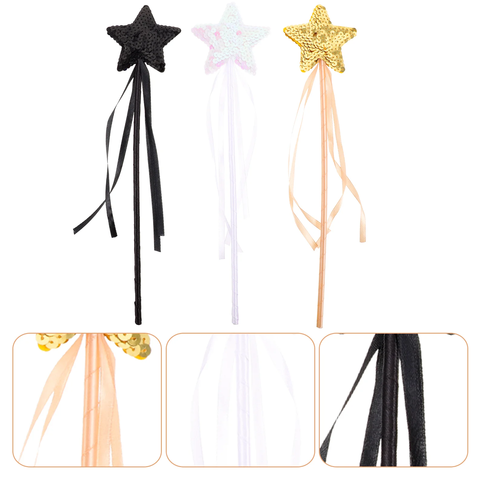 

Wand Fairy Star Wands Stick Toys Angels Sticks Glitter Witch Kids Party Sequin Good Role New Montessori Dress Up Year Costume