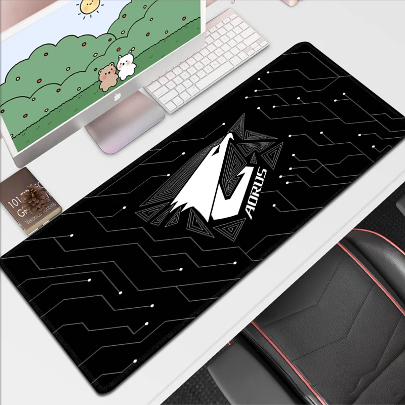 

Коврик для мыши Aorus Xxl, коврик для мыши, бесплатная доставка, Настольный коврик, анимационные компьютерные столы, скоростные коврики для гейм...