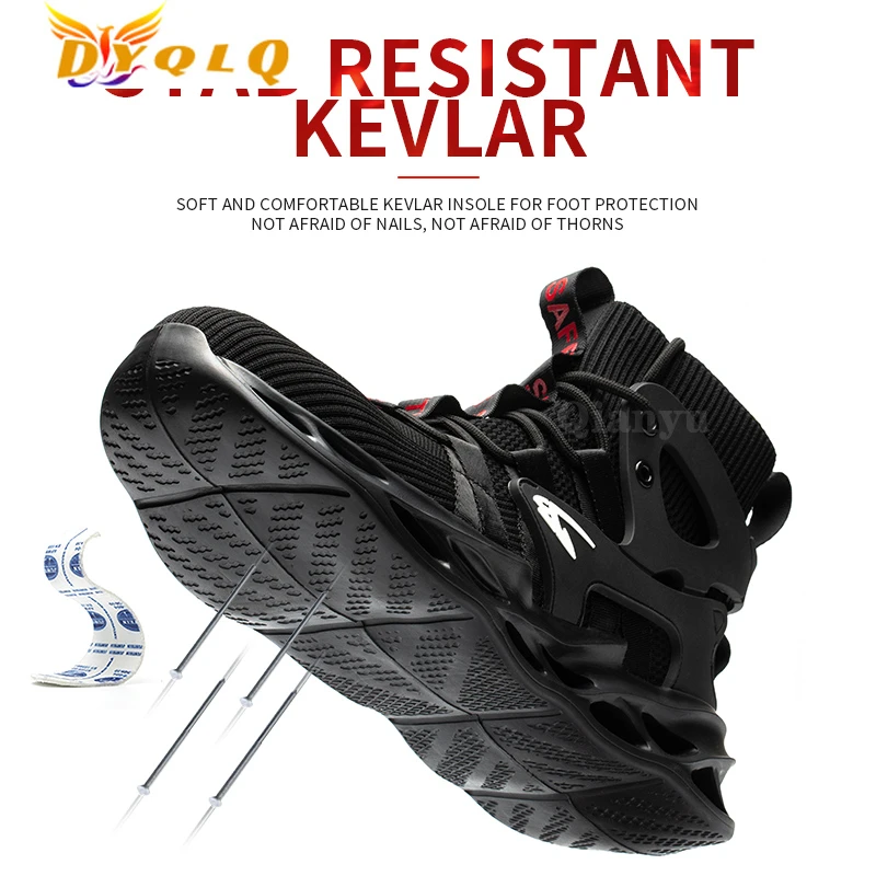 

Men's and Women's Work Safety Shoes Indestructible Protection Stab-resistant Anti-fall Anti-skid Comfortable Running Sports
