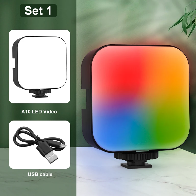 LAVOKOL A10 RGB Light Mini LED Panel Camera Lamp APP Smartphone Photo Video Photographic Lighting for Youtube Tiktok Vlog CRI 98 images - 6