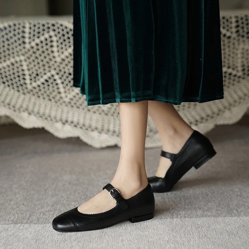 

Женские дизайнерские кожаные туфли, Туфли Мэри Джейн на каблуке, обувь для вечеринки, на платформе, 40