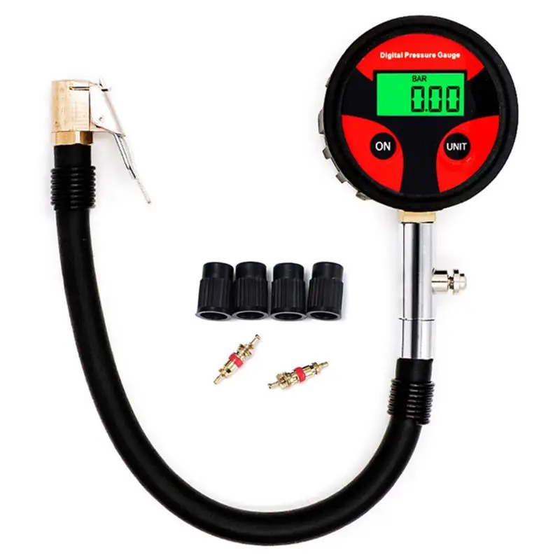 

Vehicle Digital Tire Gauge Metal Air Pressure Truck Car Tester Meter