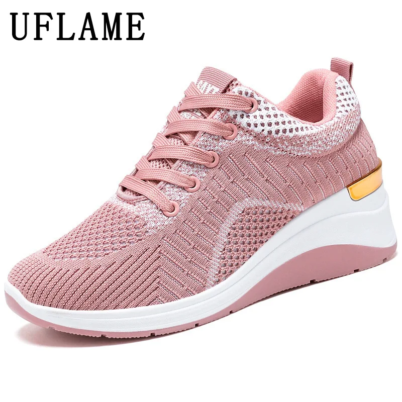 

Women's Sports Shoes Mesh Chunky Sneakers Vulcanized Shoes Lightweight Ladies Athletic Shoe Platform Casual Wedge Sport Shoes