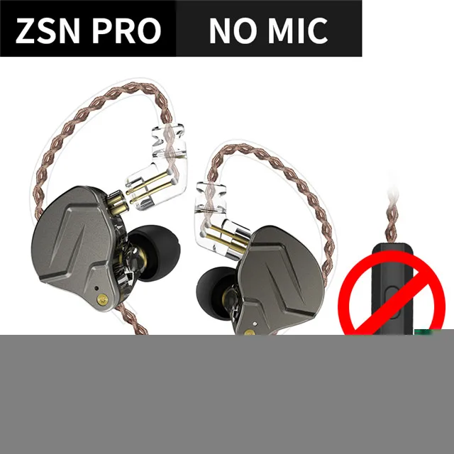 

ZSN PRO 1BA 1DD Hybrid Technology HIFI Metal In Ear Earphones Bass Earbud Sport Noise Cancelling Headset KZ ZSTX ZSX ZS10 PRO