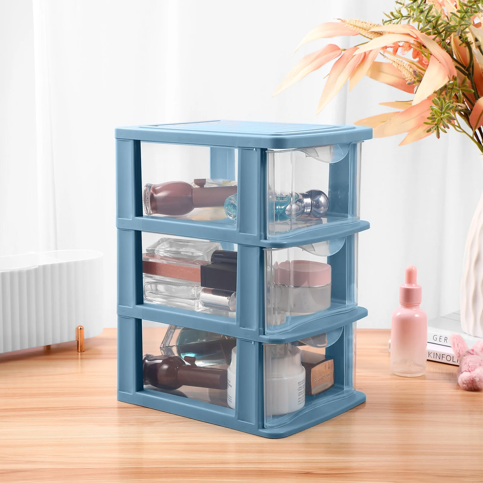 

Accessories Drawer Plastic Storage Organizer White Table Table Container