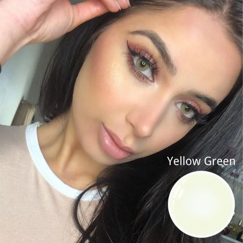 bio essence 1 pair colored contact lenses dioptric with prescription colored natural contact lens for myopia yearly with diopter free global shipping