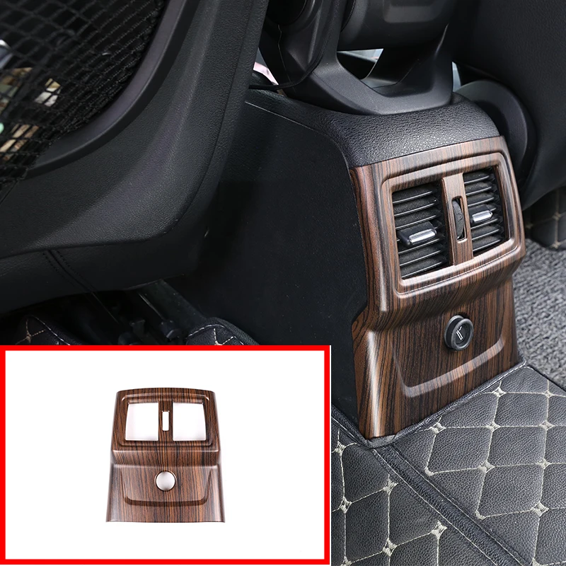 

1 Pcs For BMW X1 F48 2016-2018 For BMW X2 F47 2018 Pine Wood Grain ABS Rear Row Air Conditioning Vent Frame Trim Car Parts