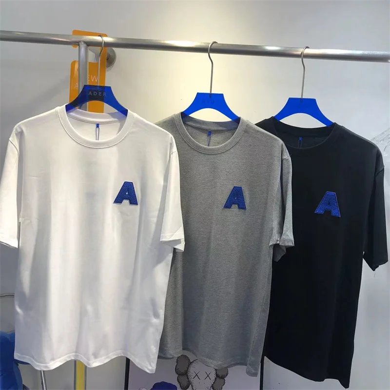 

2022 Summer Ader Error T-Shirt Men Women High Quality Big Sign Adererror T-shirt Color Simplicity Short Sleeve Tees