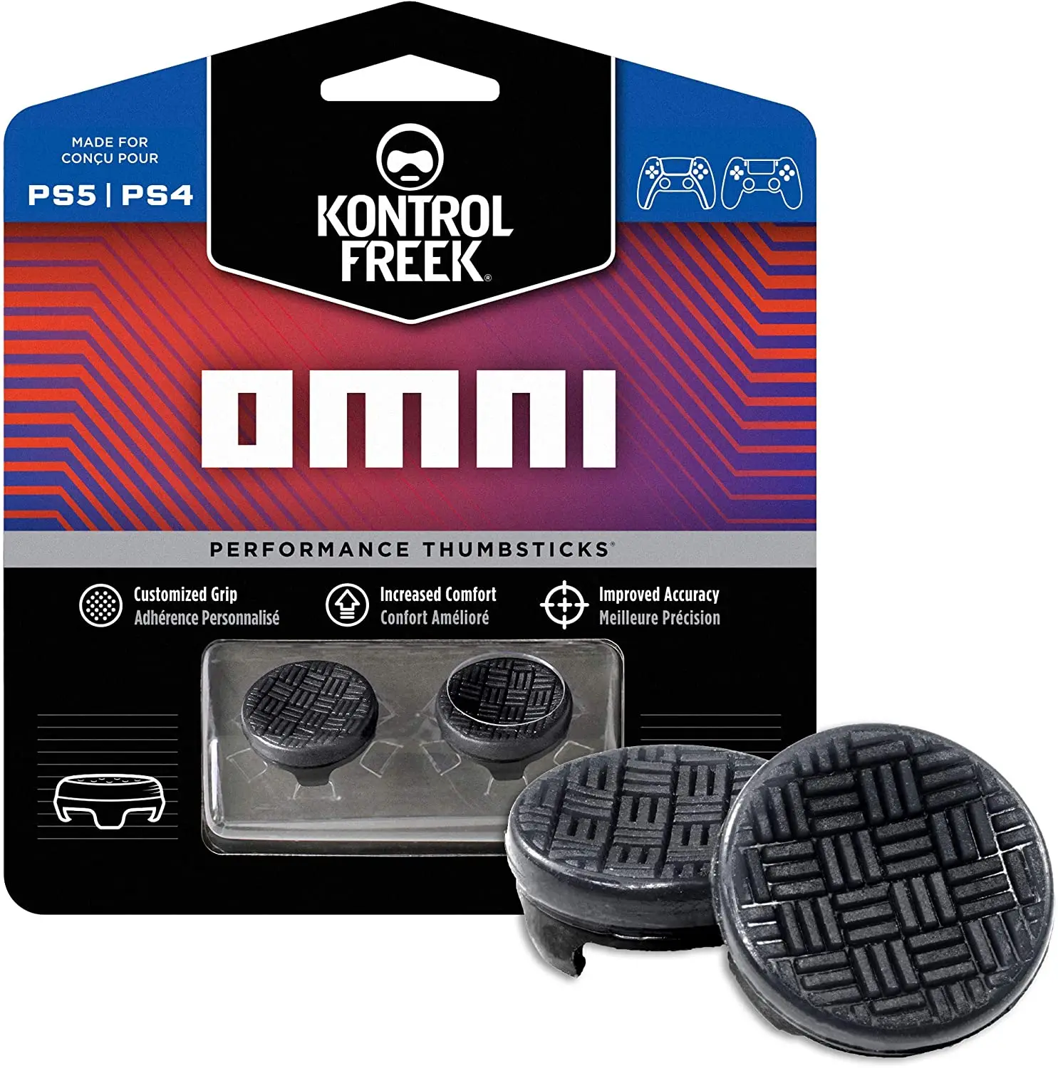 

Omni for Playstation 4 (PS4) and Playstation 5 (PS5) | 2 Performance Thumbsticks