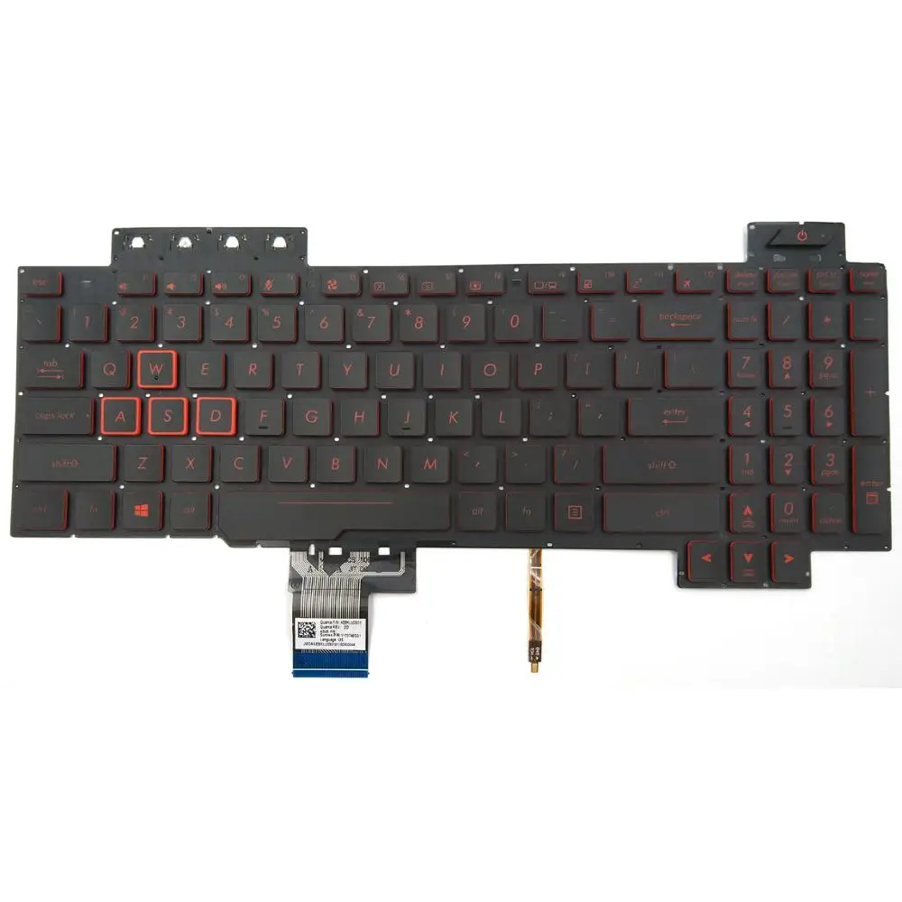 Новая клавиатура для ноутбука Asus TUF Gaming FX505GE FX505GM FX80 FX80GD FX80GE FX80GM FX86 Series US с