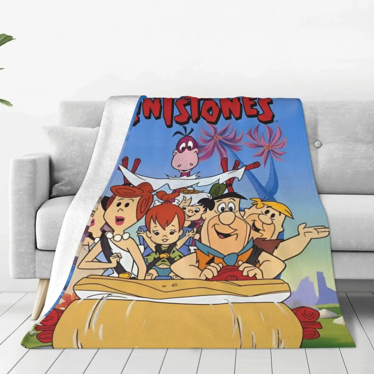 Уютное одеяло с рисунком из мультфильма дабба декоративное для комнаты Merch очень