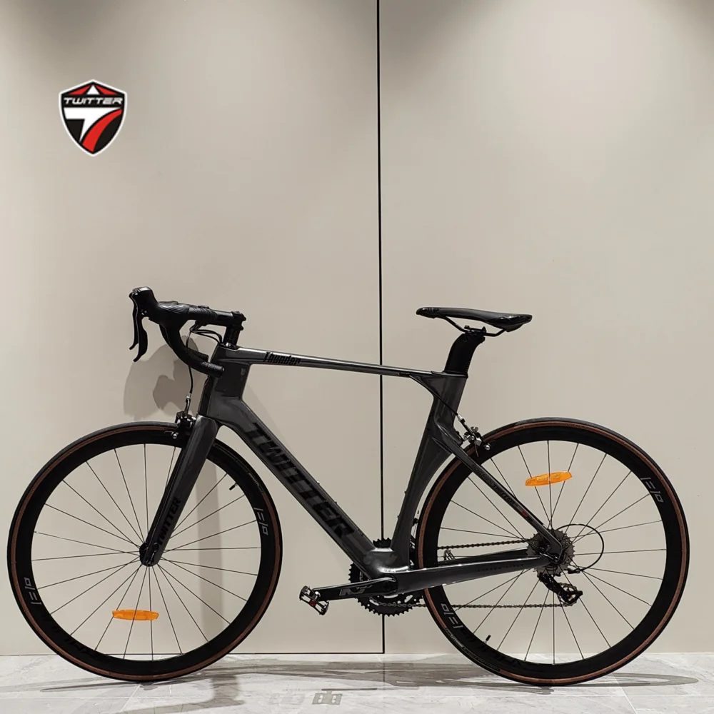 2023TWITTER Thunder R2000-16S C Brake Breaking Wind Racing T800 carbon fiber road bike has an internal cable of 46/48/50/52/54cm