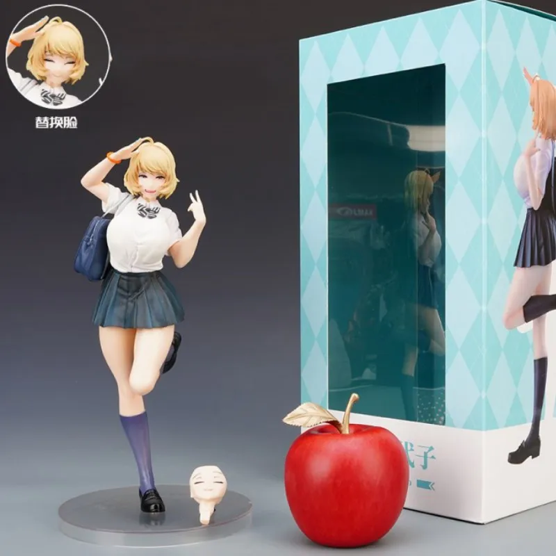 

26cm Hobby Sakura Anime Figure Atsumi Chiyoko Sexy Girl Model Dolls Figurine Action Figure Gk Uniform Decor Collectible Adult To
