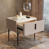 50cm high quality bedside table modern luxury 1 tier wooden drawer nightstand new design storage cabinet household furniture