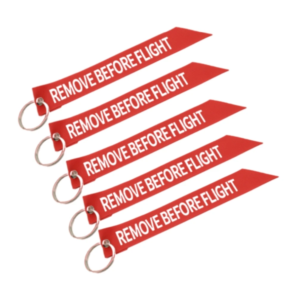 

Remove Before Flight Aviation Gifts Key Tag Key Chain 5 Pcs