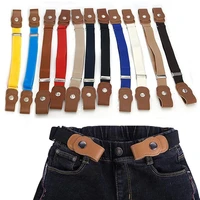 2022 child kids buckle free elastic belt no buckle stretch canvas belt for boys girls adjustable children belts for jeans pants