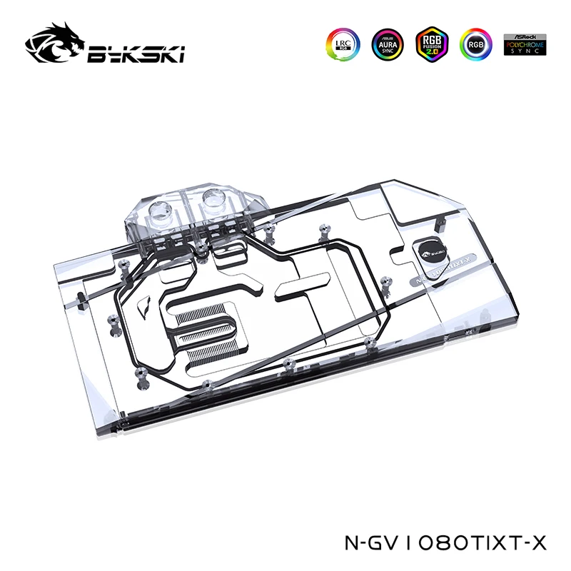 

Водяной блок Bykski GPU для GIGABYTE AORUS GTX 1080 Ti Xtreme Edition/AORUS GTX 1080 Ti 11G охлаждение, охлаждение VGA, N-GV1080TIXT-X