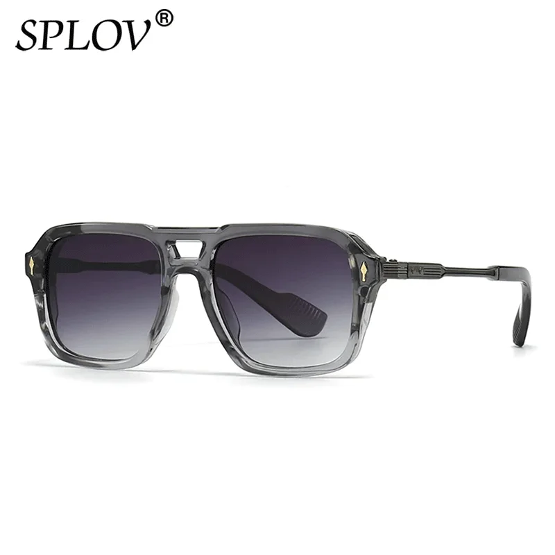 Солнцезащитные очки с двойными перемычками для мужчин и женщин ретро-очки