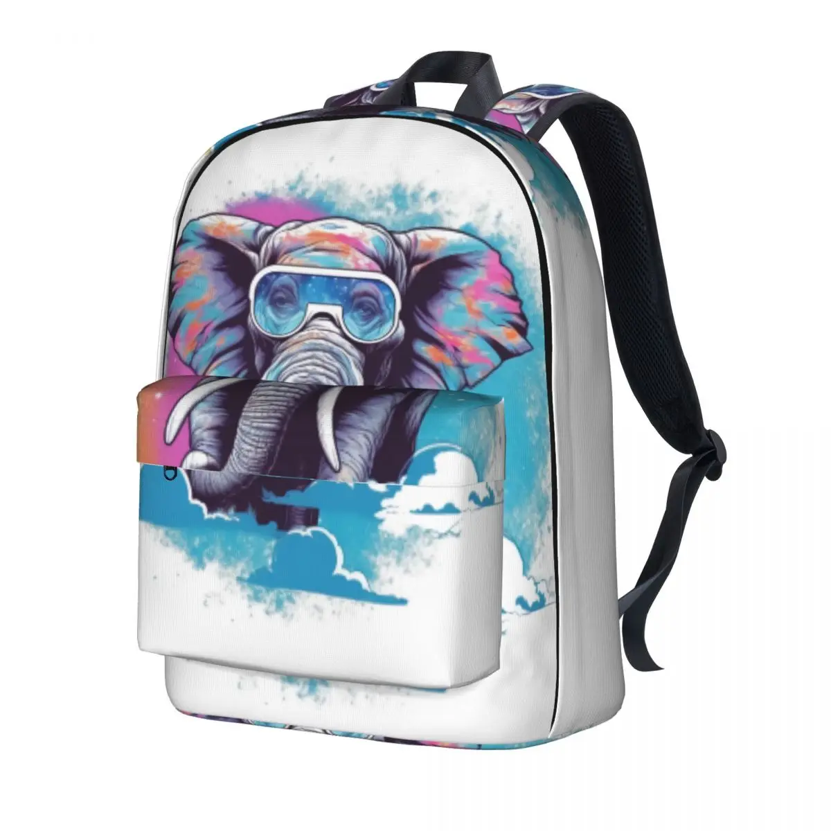 

Рюкзак со слоном красивые рюкзаки с изображением неистового пейзажа, унисекс, велосипедные мягкие школьные сумки, красочный рюкзак