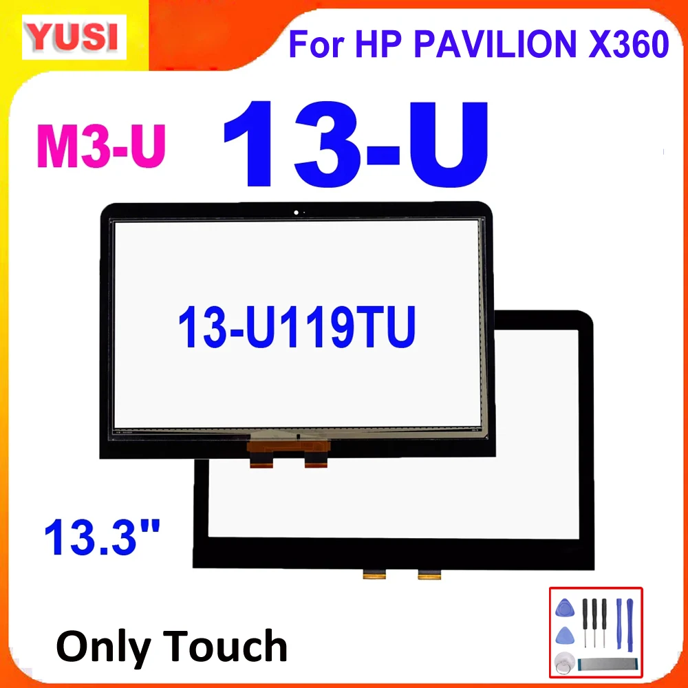 Фото Замена экрана для HP PAVILION X360 13U, сенсорный дигитайзер, 13,3 дюйма, 13-U119TU, серия 13-U, M3-U, замена (не LCD) №3
