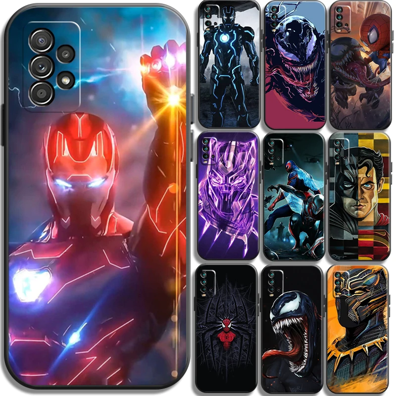 

Marvel Iron Man Phone Cases For Xiaomi POCO X3 GT X3 Pro M3 POCO M3 Pro X3 NFC X3 Mi 11 Mi 11 Lite Soft TPU Carcasa Funda