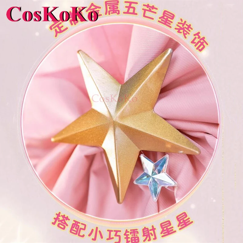 CosKoKo Hanazono Karin Косплей Аниме Kamichama Костюм Милое великолепное розовое торжественное