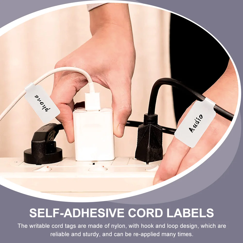 Белые этикетки для проводов