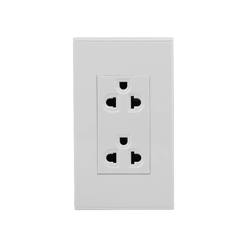 

Стандартная заземляющая безопасная 3-контактная розетка, электрическая розетка, США, 16 А, 250 В, дуплексная розетка