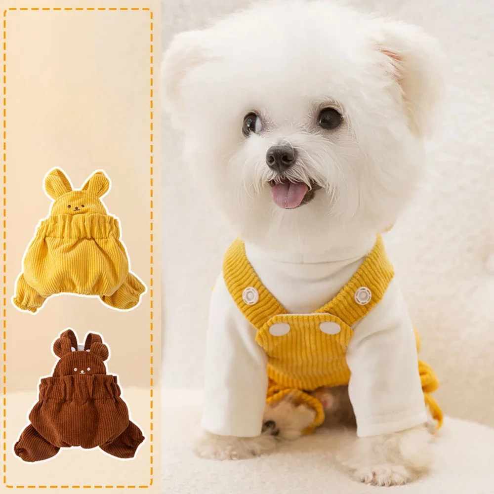 

Puppy Clothes Autumn Winter Warm Sweater Pet Fashion Jumpsuit Small Dog Cute Cartoon Jacket Cat Pajamas Yorkie Poodle Chihuahua