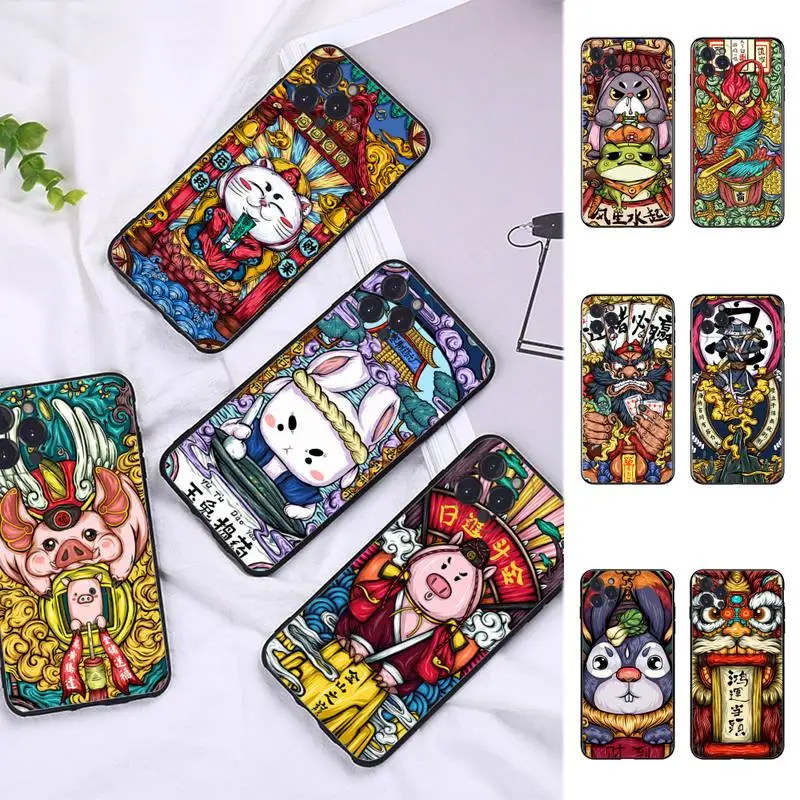 

MaiYaCa Colorful Art Oil Painting Phone Case For iPhone 13 Pro MAX 14 11 12 Mini X XS XR 6 7 8 Plus SE 2020 Soft TPU Cover