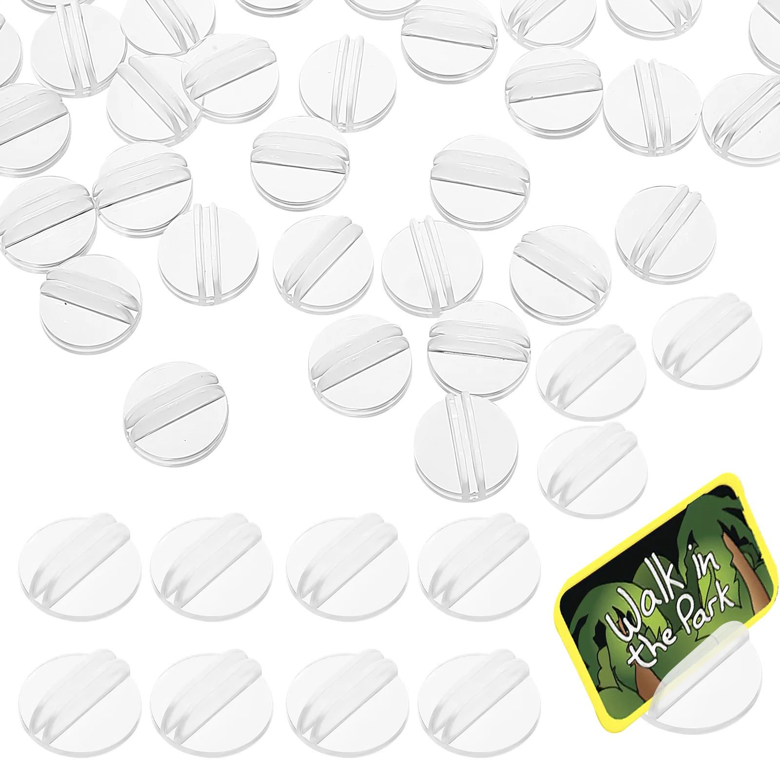 

50pcs Desktop Card Holders Card Organizers Place Card Holders Board Game Card Holders