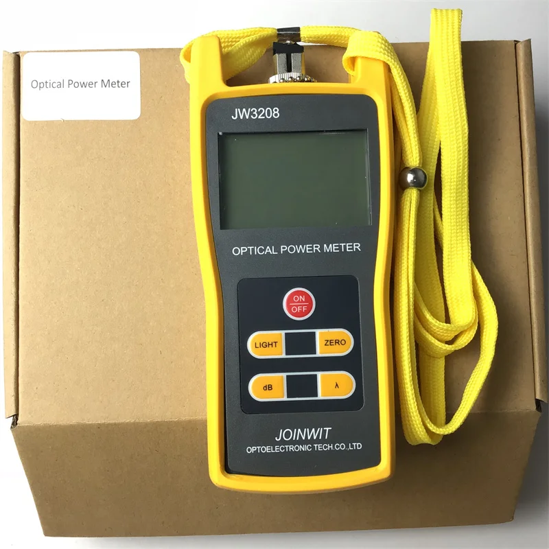 Optical Power Meter JW3208 Optical Tester Optical Attenuation High Precision Dual Interface Support 6 wavelengths FC connector