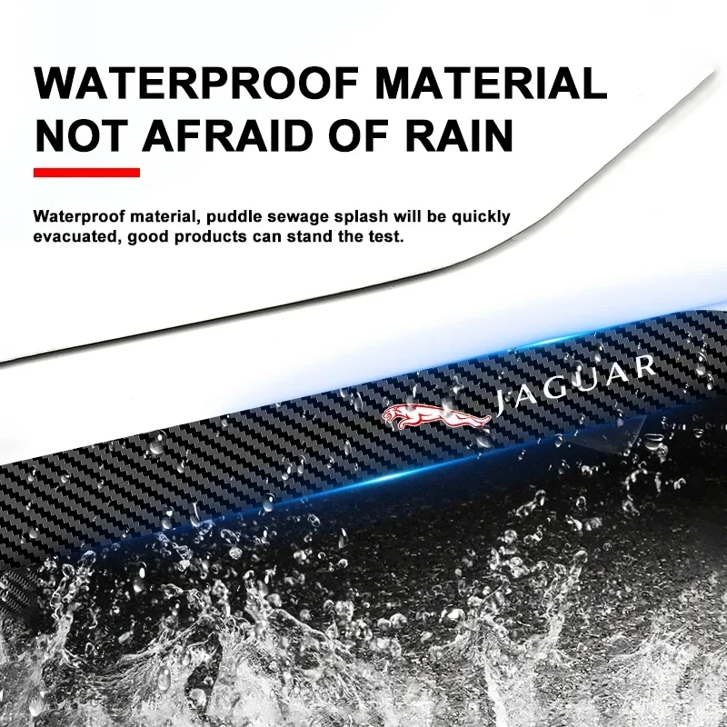 Боковая юбка двери автомобиля карбоновые наклейки стилус аксессуары для Jaguar XF XE