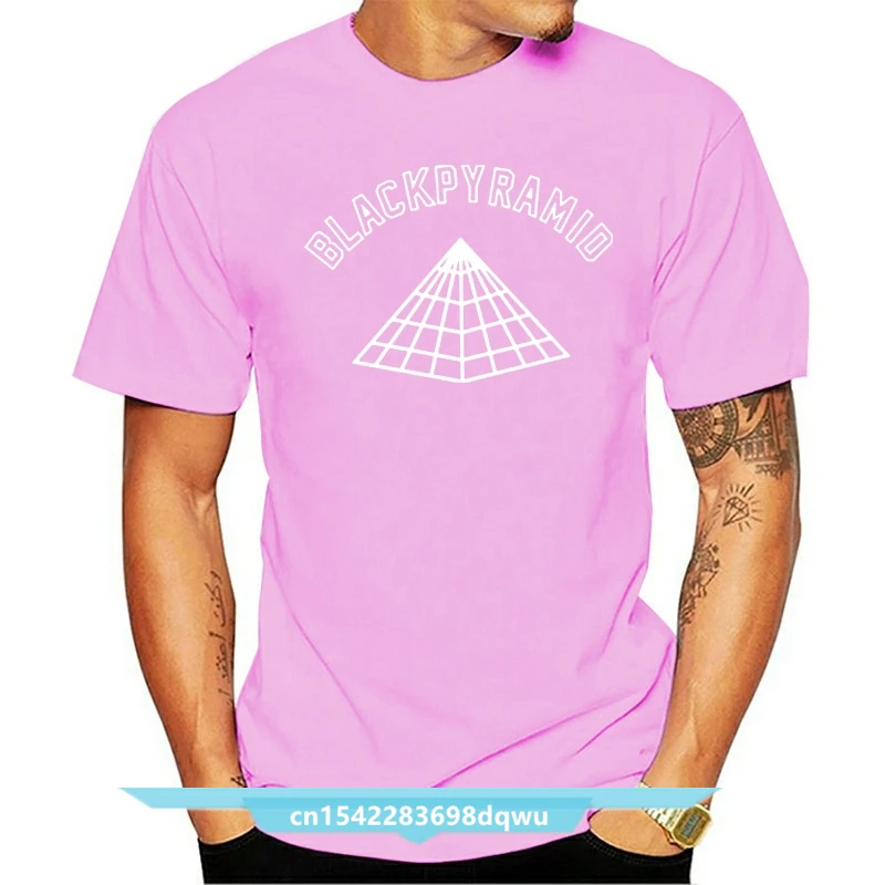 

New Arrivals High Street T Shirt Men Black Pyramid Letters T-Shirts Chris Brown Brand Top Tees Extend Tour Tee Tops