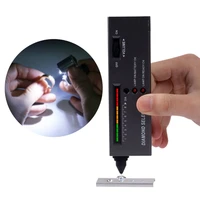 2022 new 2 in 1 portable diamond tester pen with 60x led lighted loupe microscope magnifying glasses kit combo jeweler tool kit